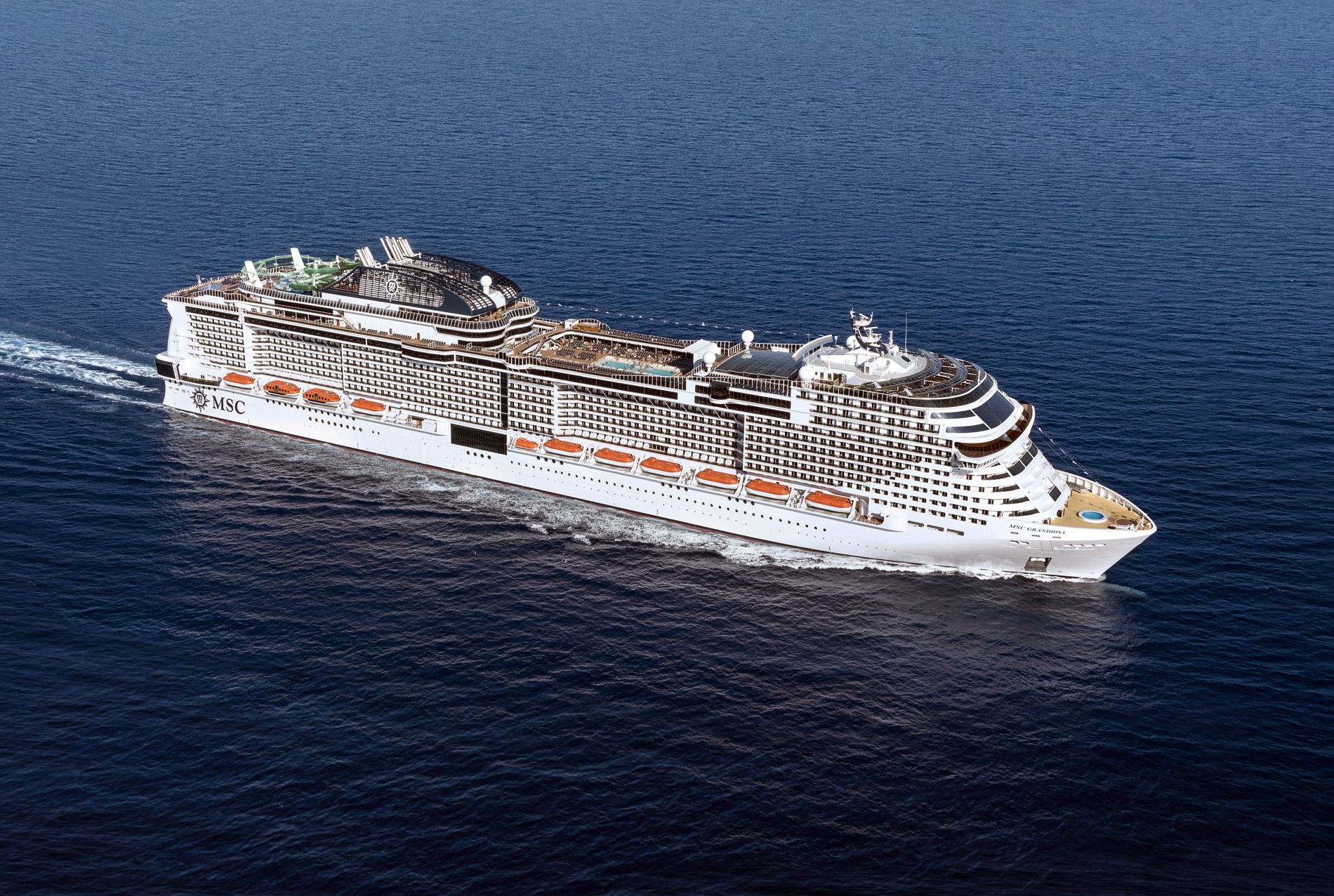 Bild des Kreuzfahrtschiffes MSC Grandiosa